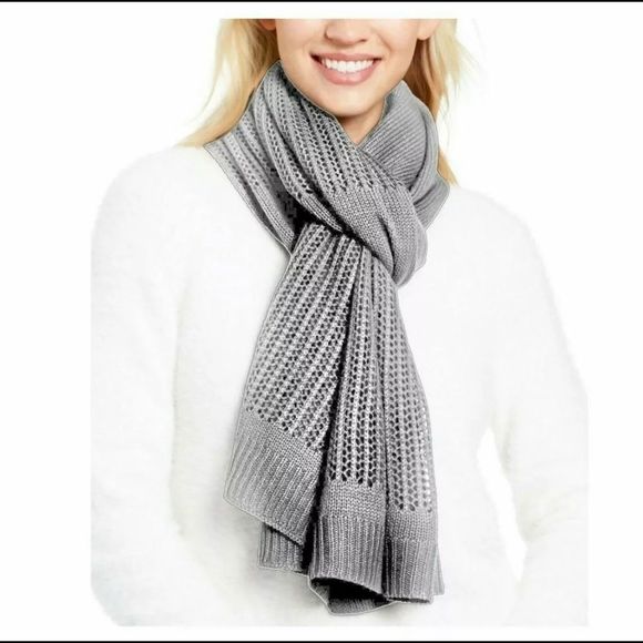 Open-knit Blocked Scarf  - Picture 1 of 1